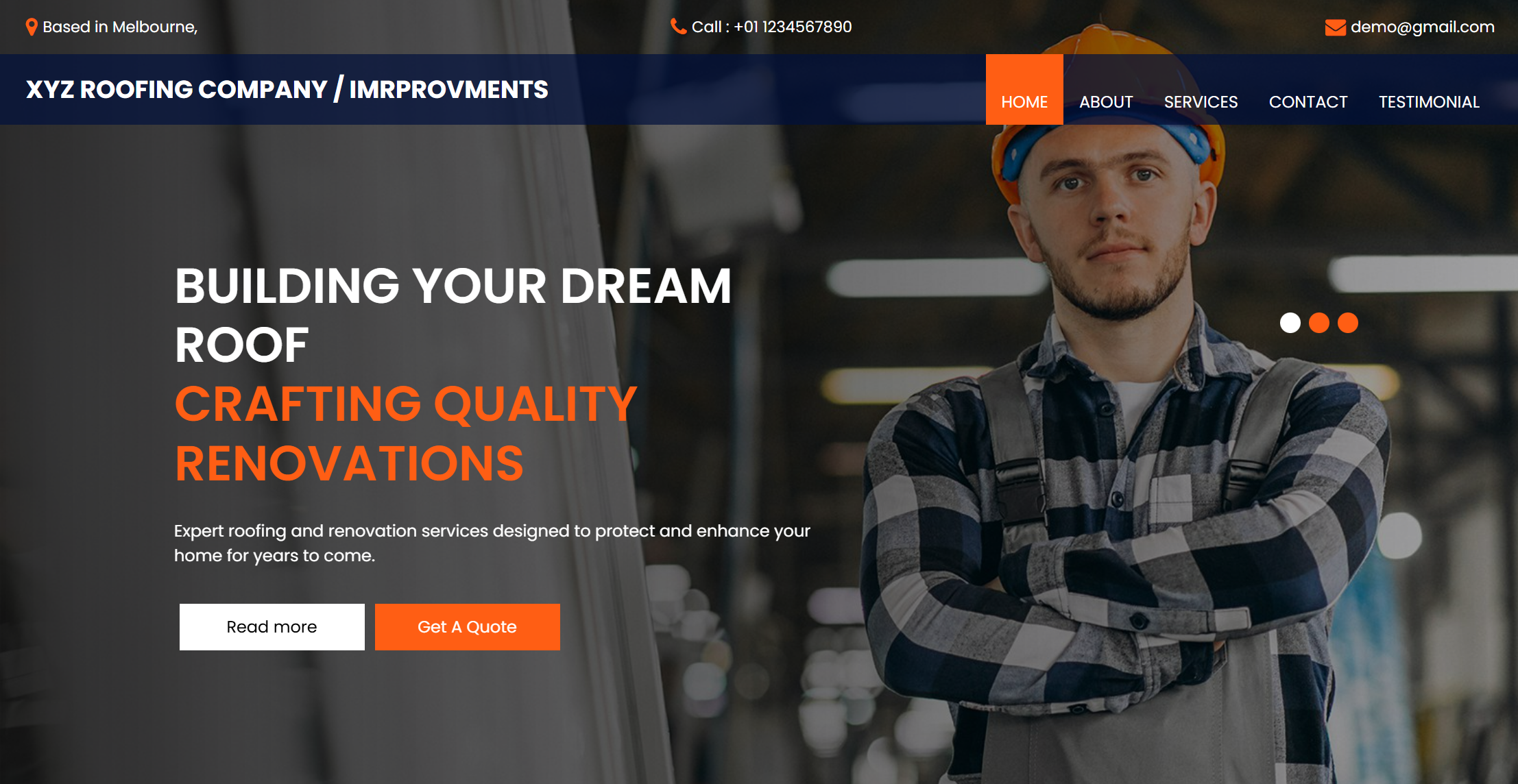 Premium Roofing Template